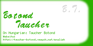 botond taucher business card